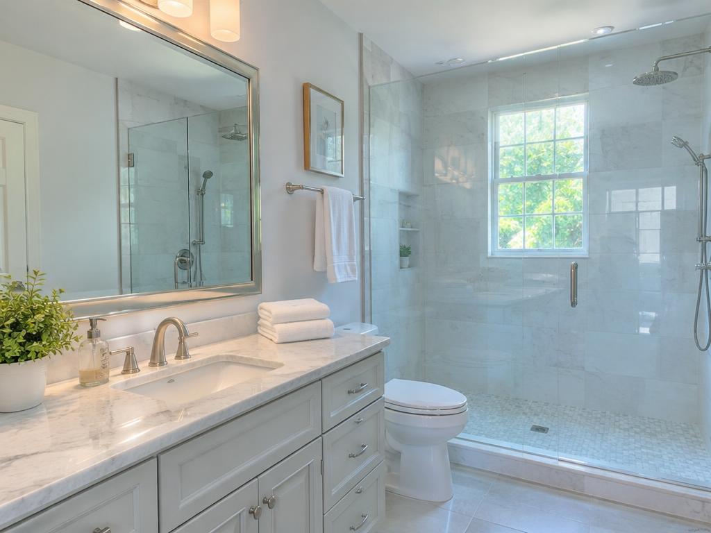 Bathroom after cleaning